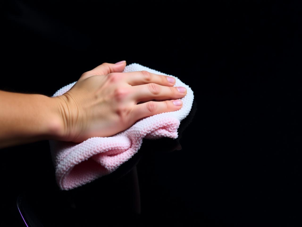 Hand polishing with microfiber